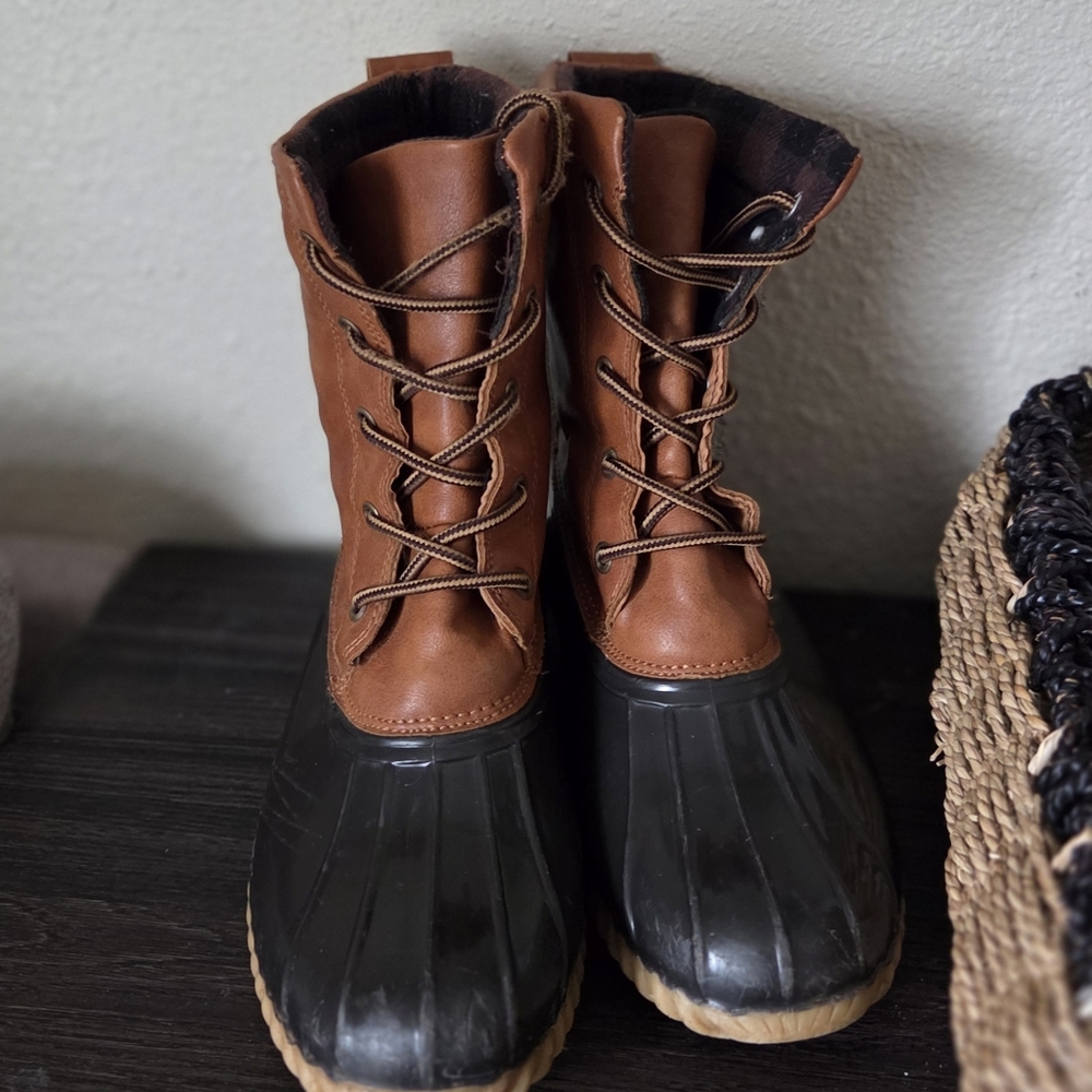 Sporto Womens Brown and Black Boots